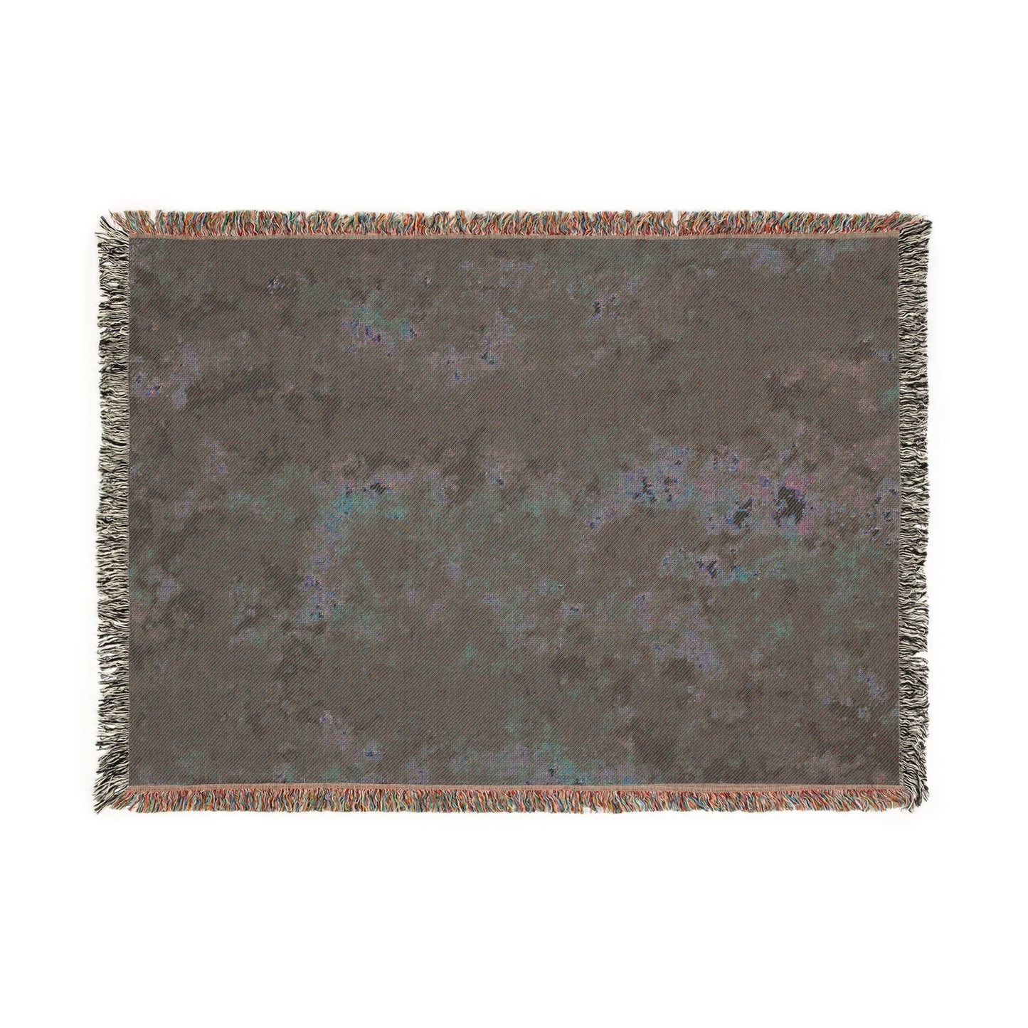 Abstract Tie Dye Mosaic Woven Blanket