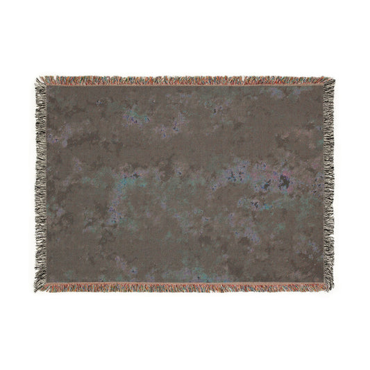 Abstract Tie Dye Mosaic Woven Blanket