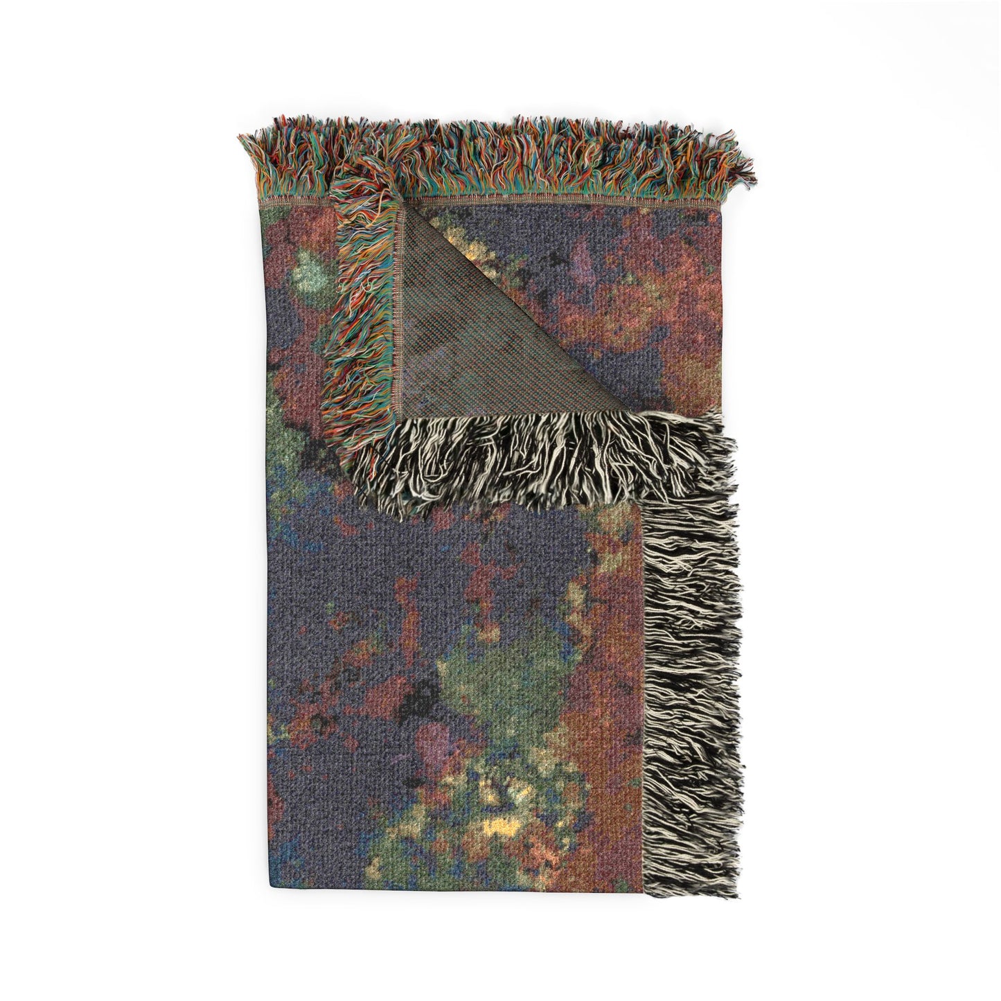 Abstract Tie Dye Mosaic Woven Blanket